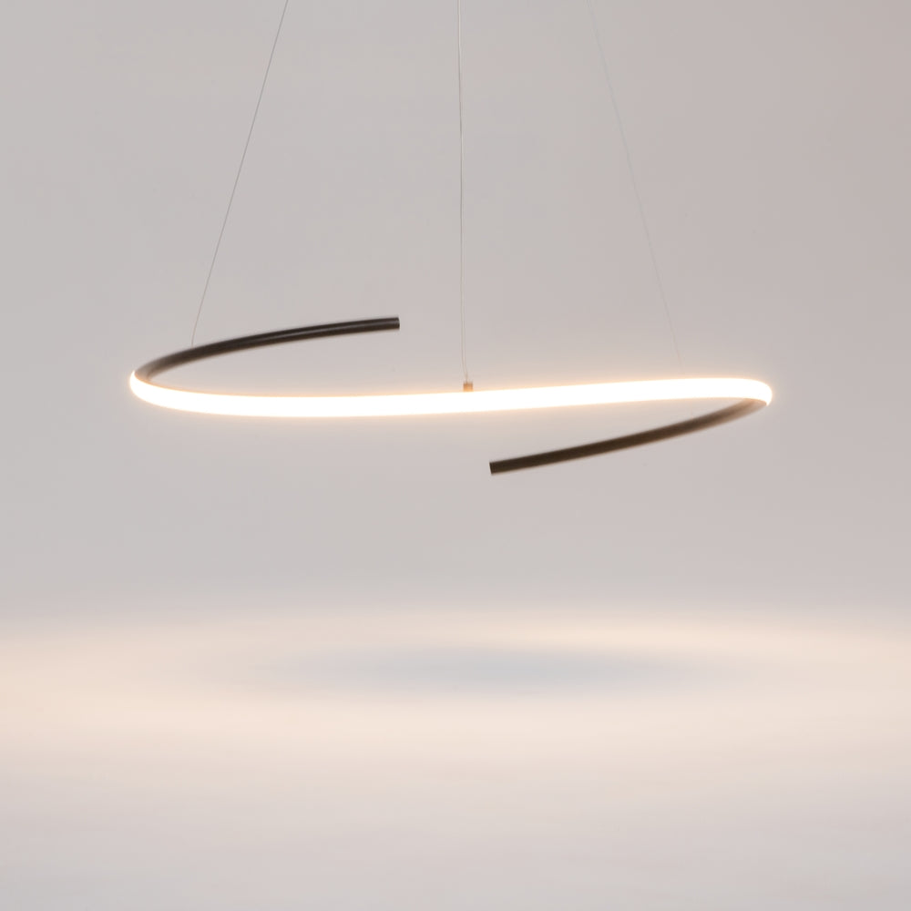 Curve Suspension luminaire noir