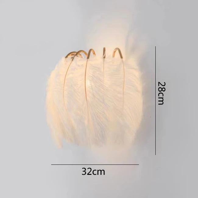 Appliques Chevet Plumes Élégantes | Kairo | Designix - Applique Murale Moyen Blanc Chaud (2700-3500K)  - https://designix.fr