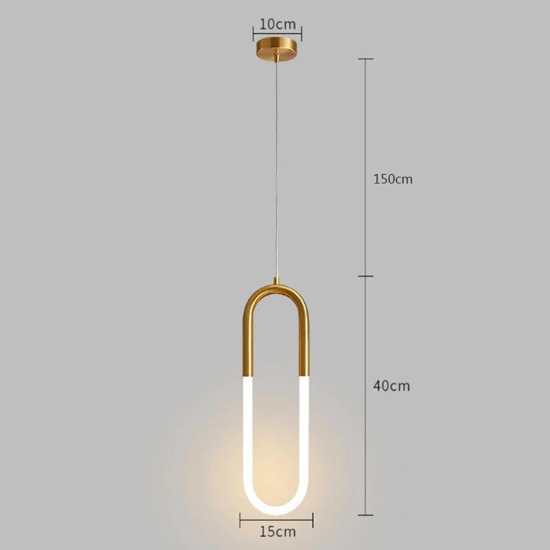 Suspension Chambre U-Light | Drap | Designix - Suspension luminaire Simple   - https://designix.fr