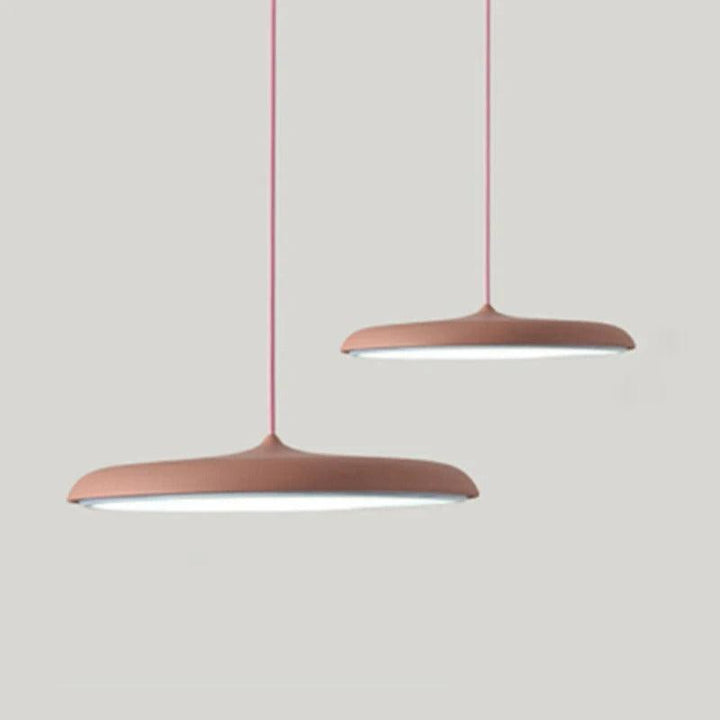 Suspension Luminaire Design OVNI | Zénith | Designix - Suspension luminaire Rose Diamètre 40cm 24W Blanc froid - https://designix.fr