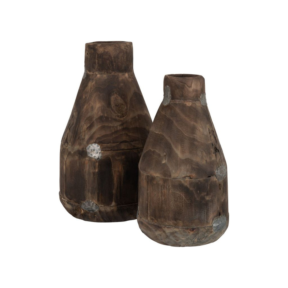 Vase Ancien Bois Saule Petit - Designix