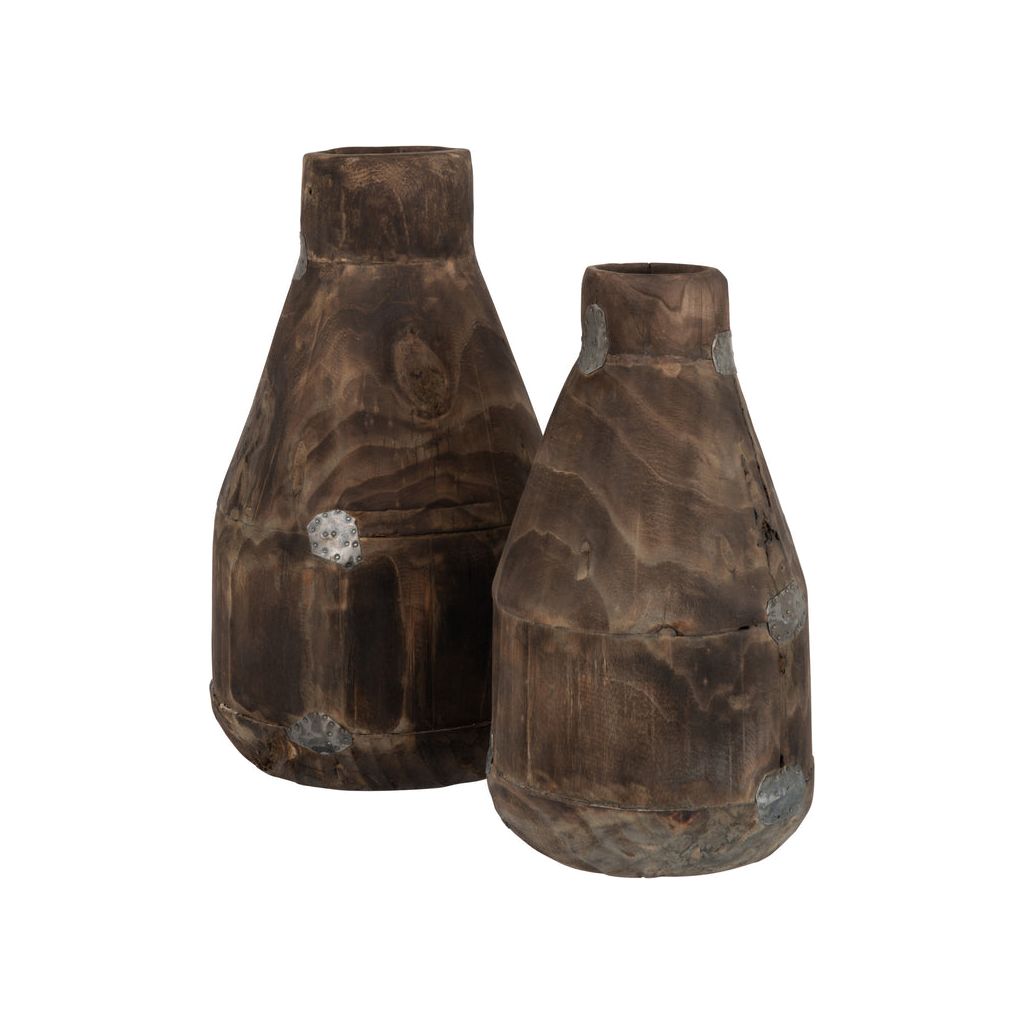 Vase Ancien Bois Saule Petit - Designix
