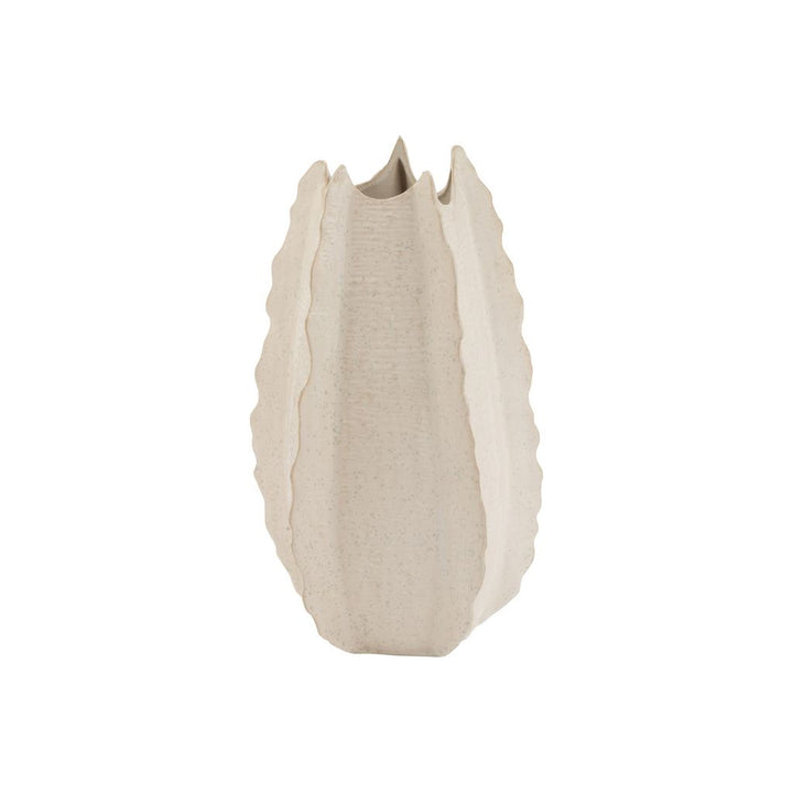 Vase Frontières Haute Terre Cuite Blanc Petit | Designix -     - https://designix.fr