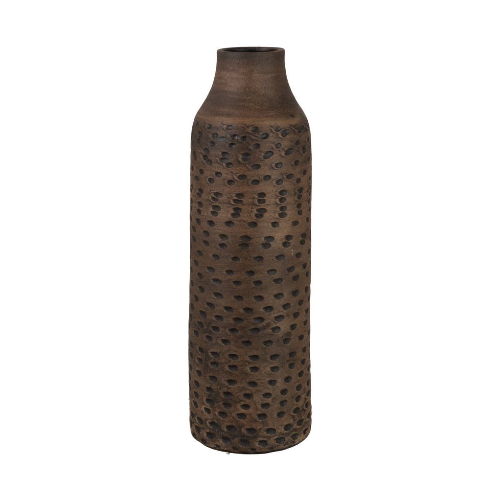 Vase Céramique Marron Noir Grand - Designix