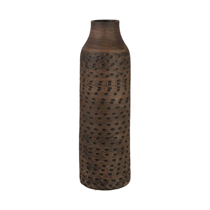 Vase Céramique Marron Noir Grand - Designix