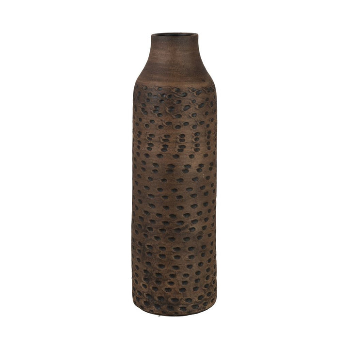 Vase en céramique marron/noir grand | Designix -     - https://designix.fr