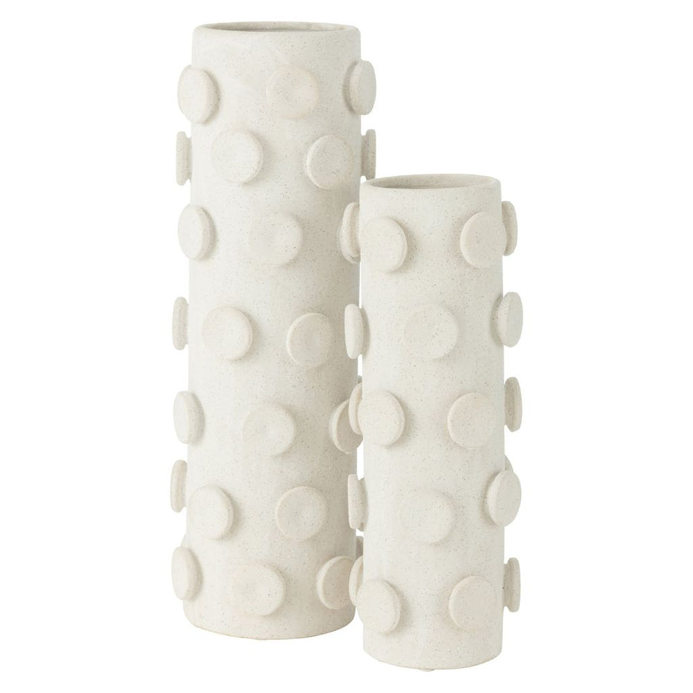 Vase En Céramique À Pois Blanc - Designix