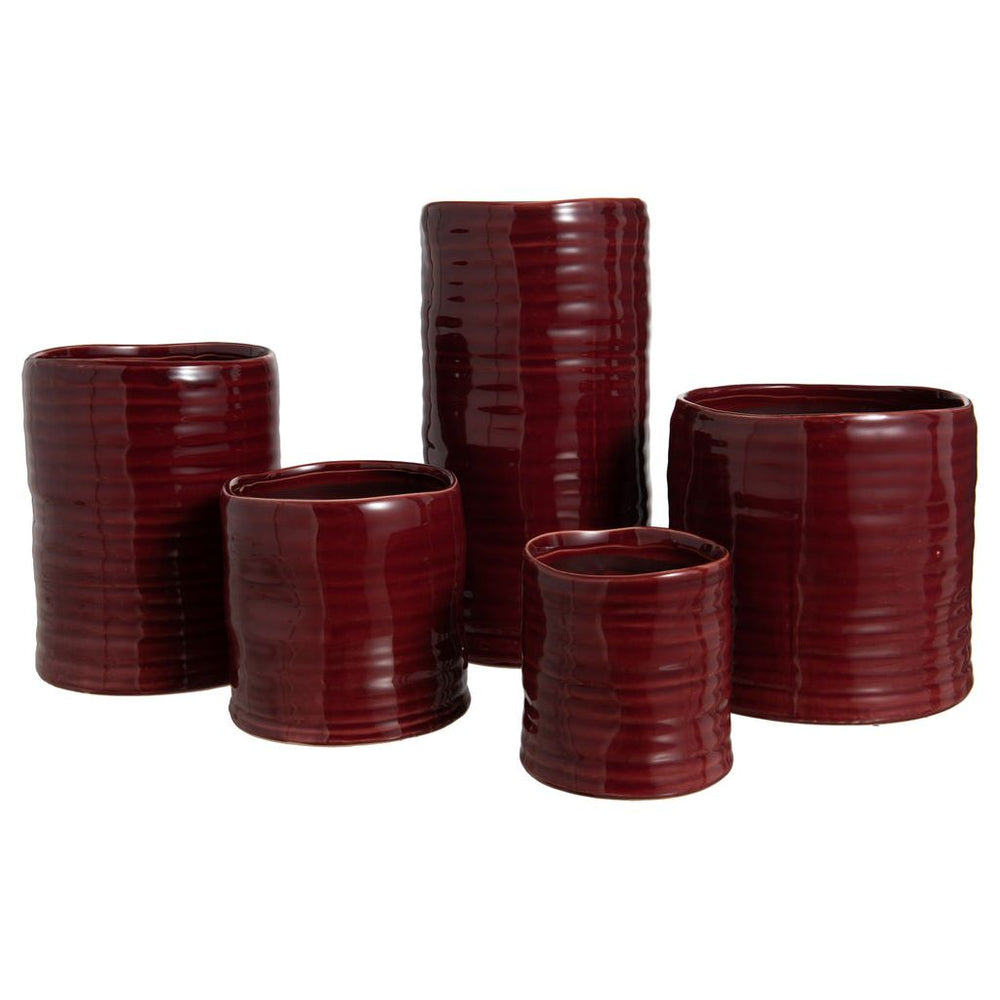 Vase Grand Céramique Bordeaux Irrégulier - Designix