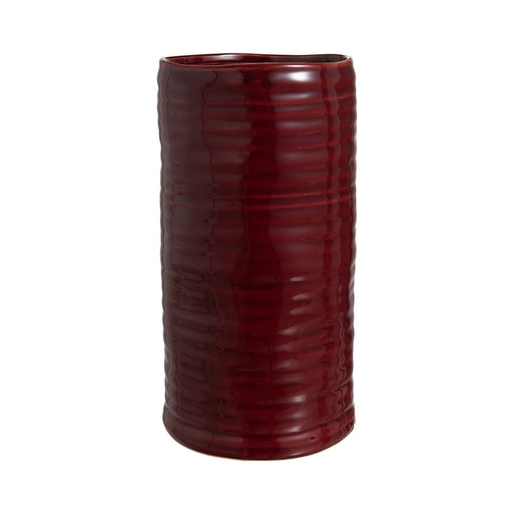 Vase en céramique irrégulier grand bordeaux | Designix -     - https://designix.fr