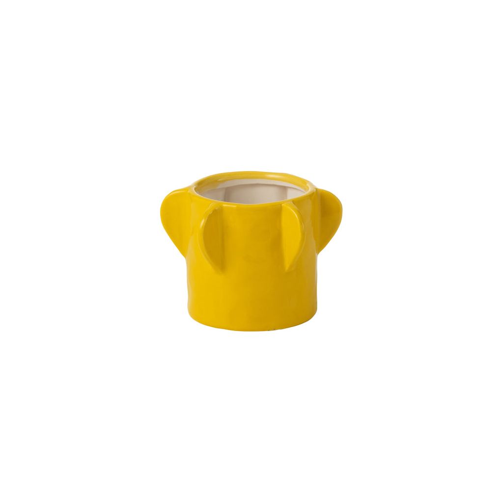 Vase Juno en argile jaune petit | Designix -     - https://designix.fr