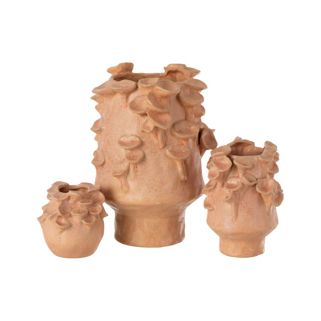 Vase Long Céramique Saumon