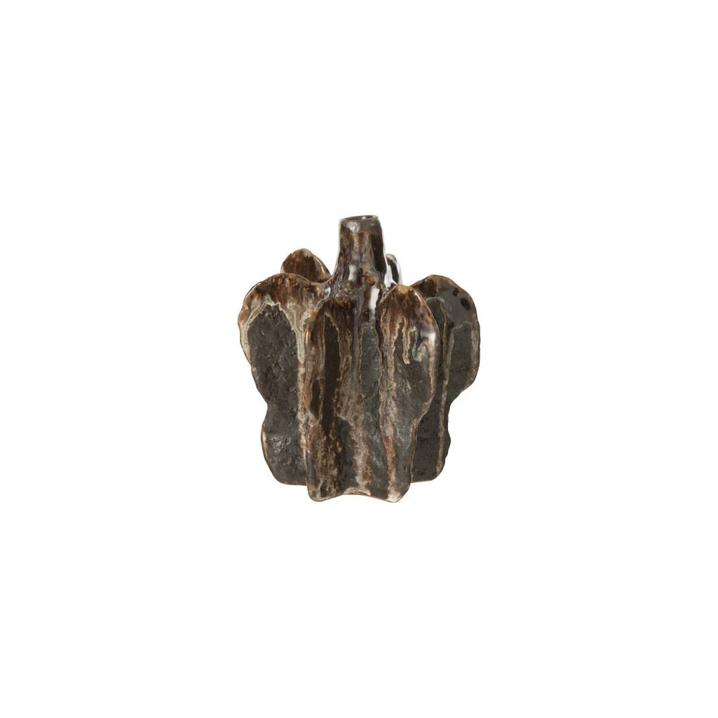 Vase Naga Céramique Marron Noir - Designix