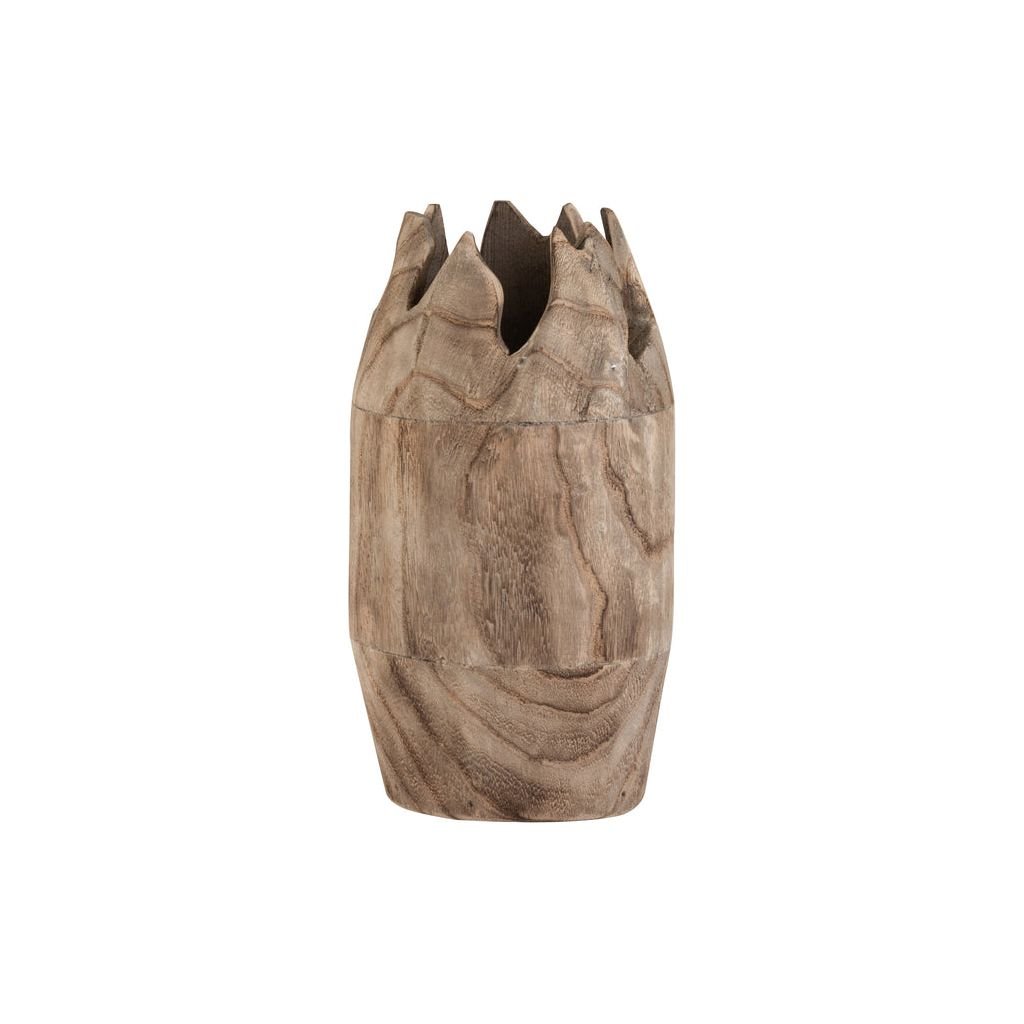 Vase Petit Bois Naturel Irregular - Designix