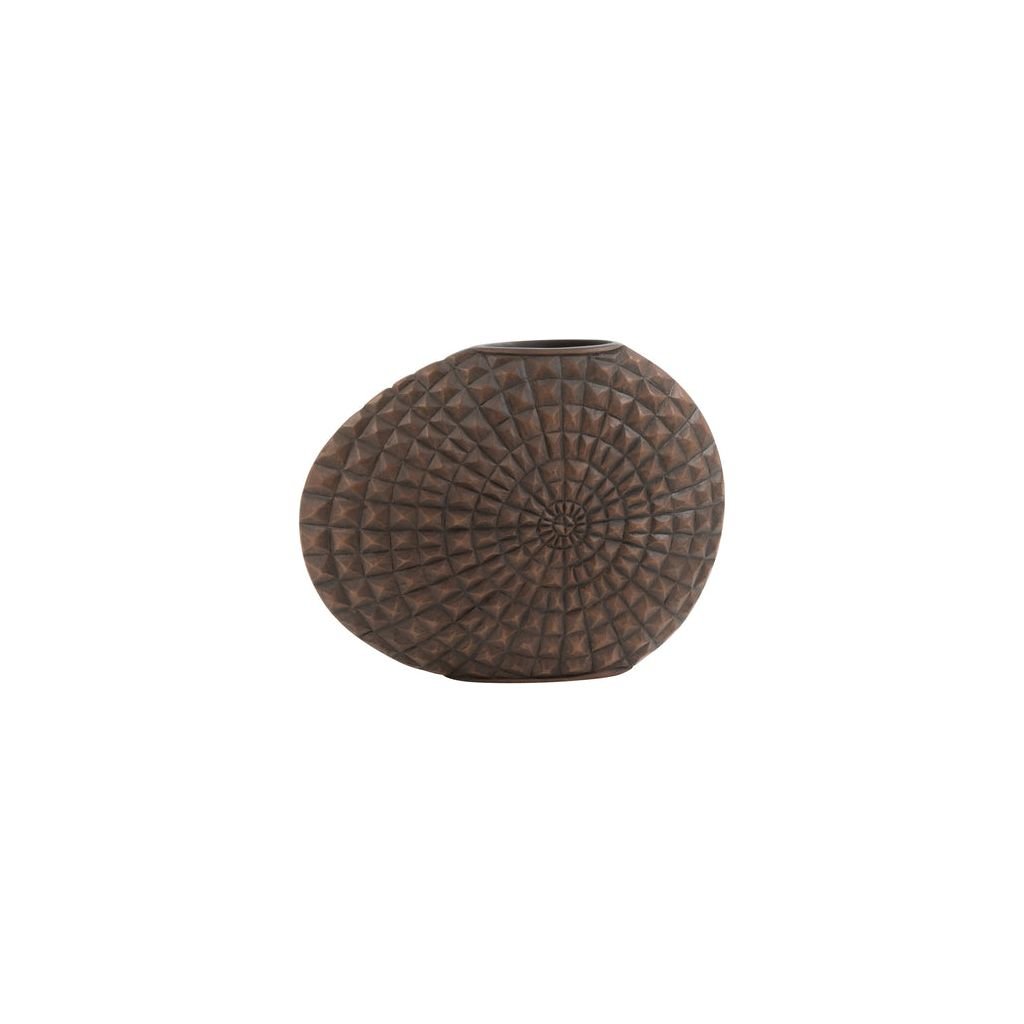 Vase Poly Brown Relief - Designix