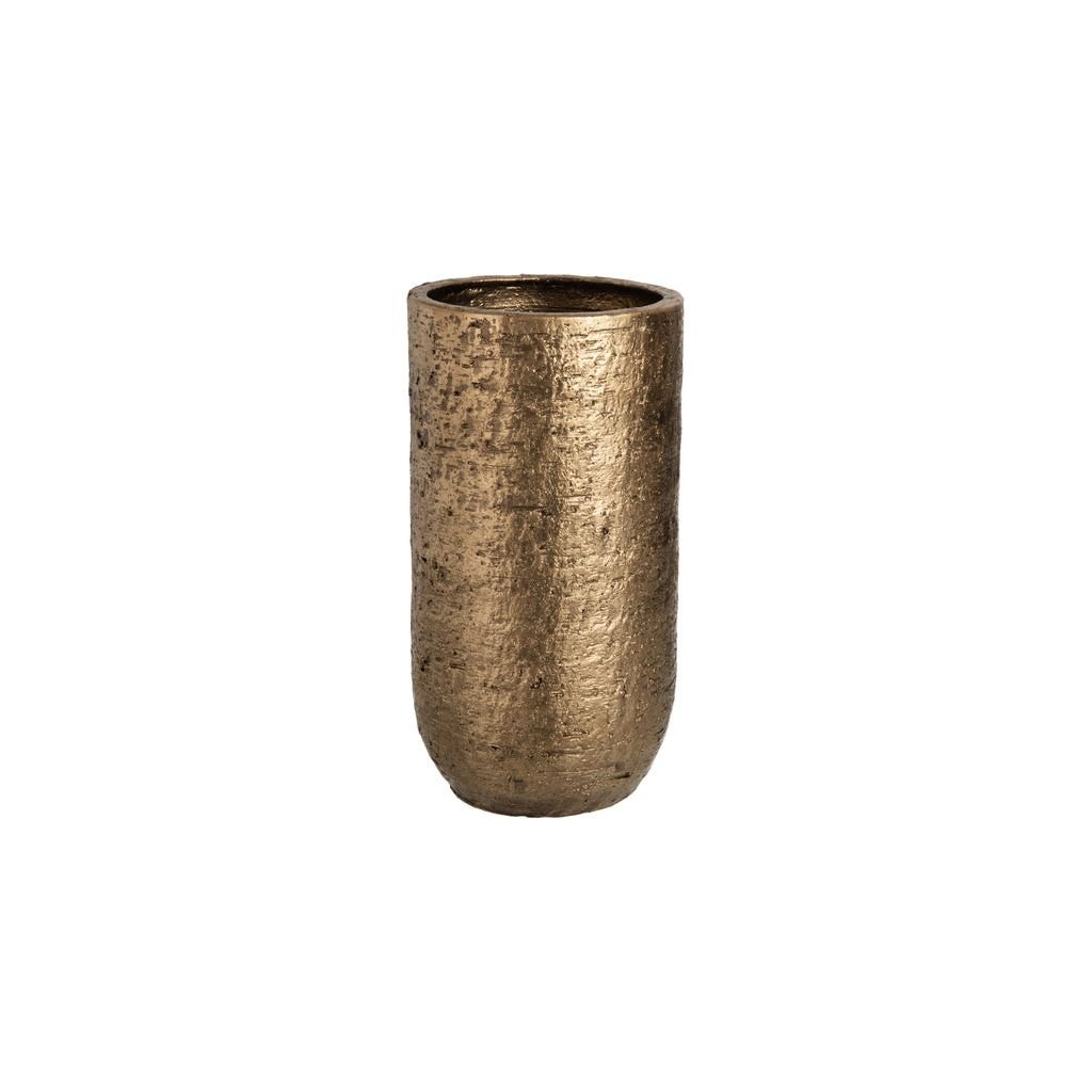 Vase Relief Céramique Dorée Petit - Designix