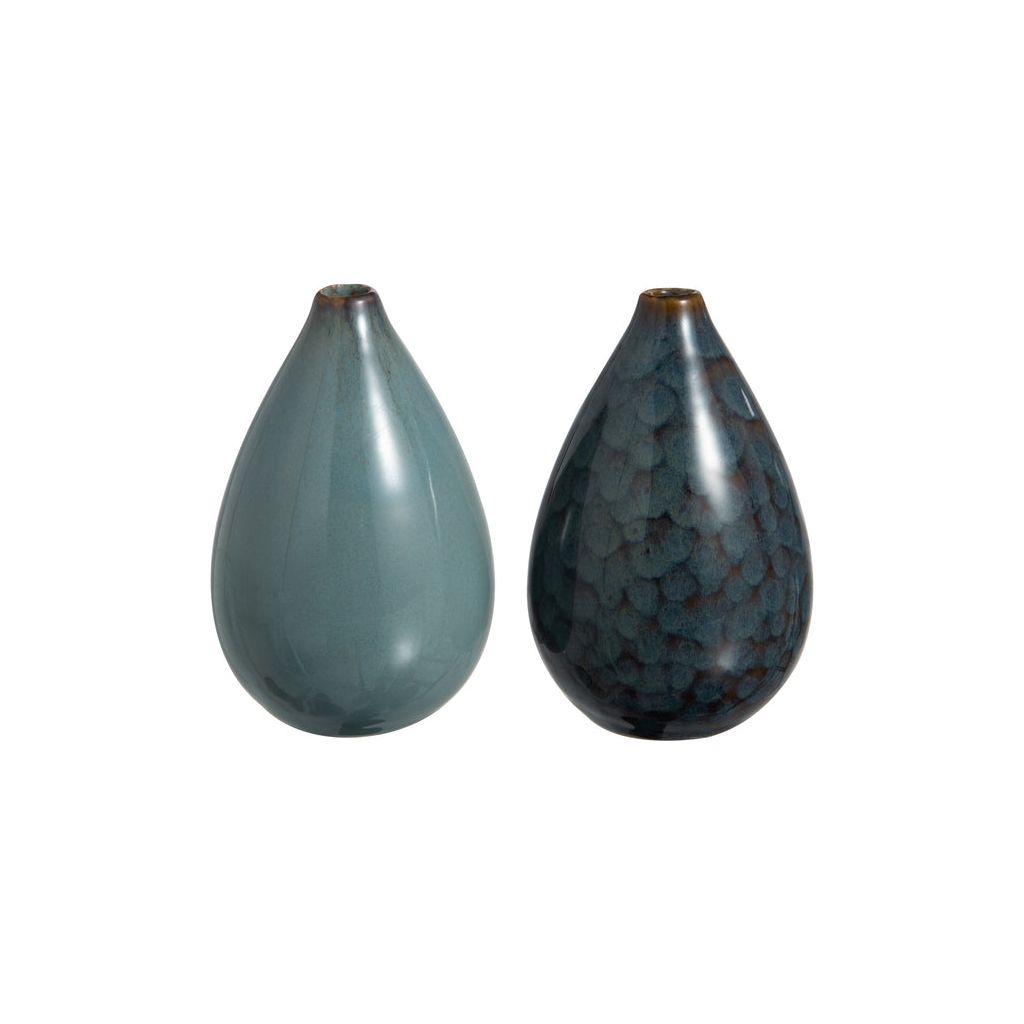 Vases Céramique Bleu Assortiment - Designix