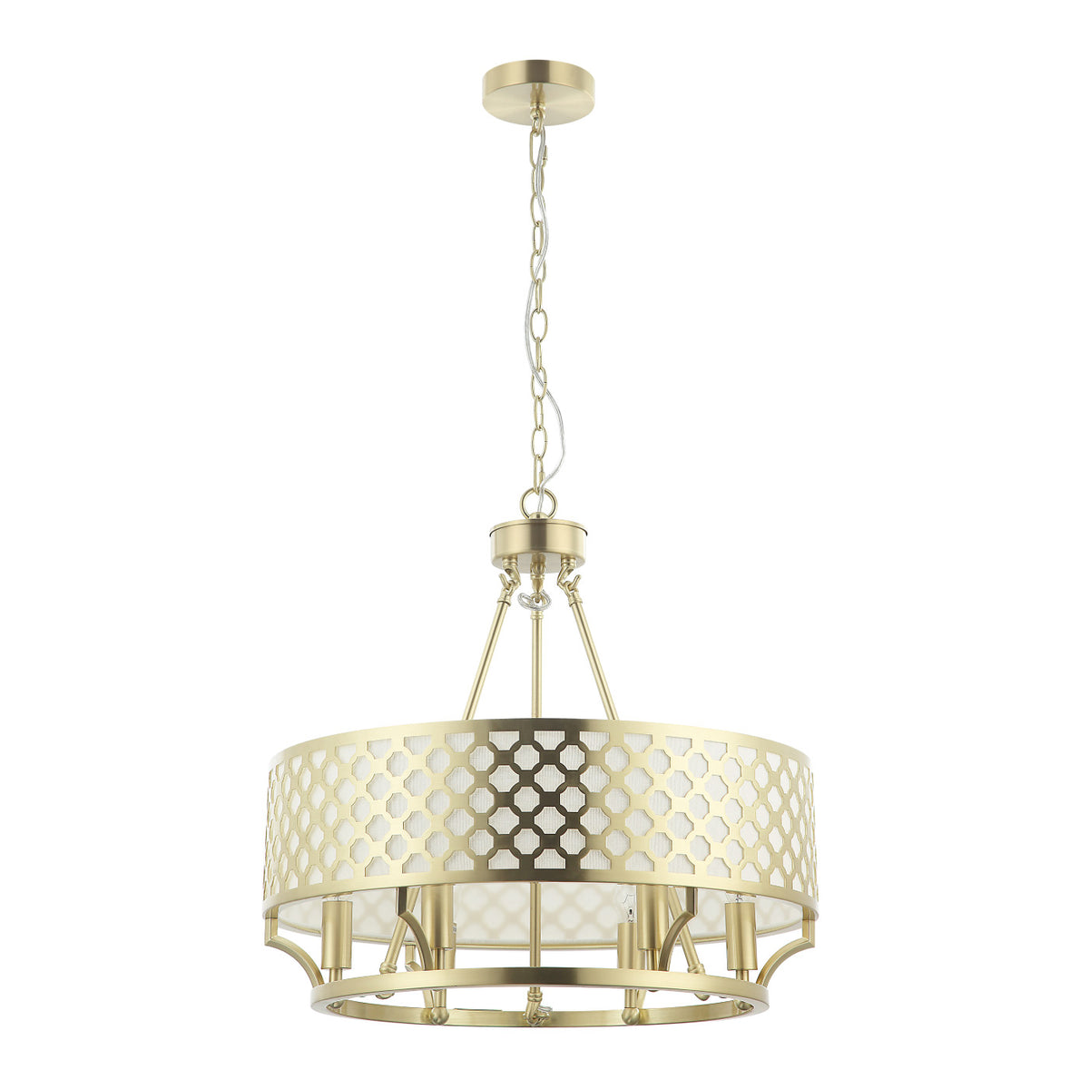 Suspension Verno, abat-jour tissu