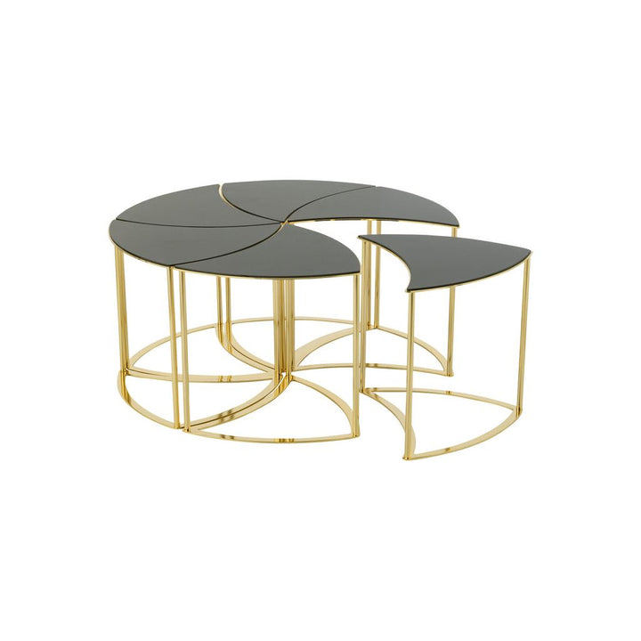 Verres Métal Doré Tornado - Designix