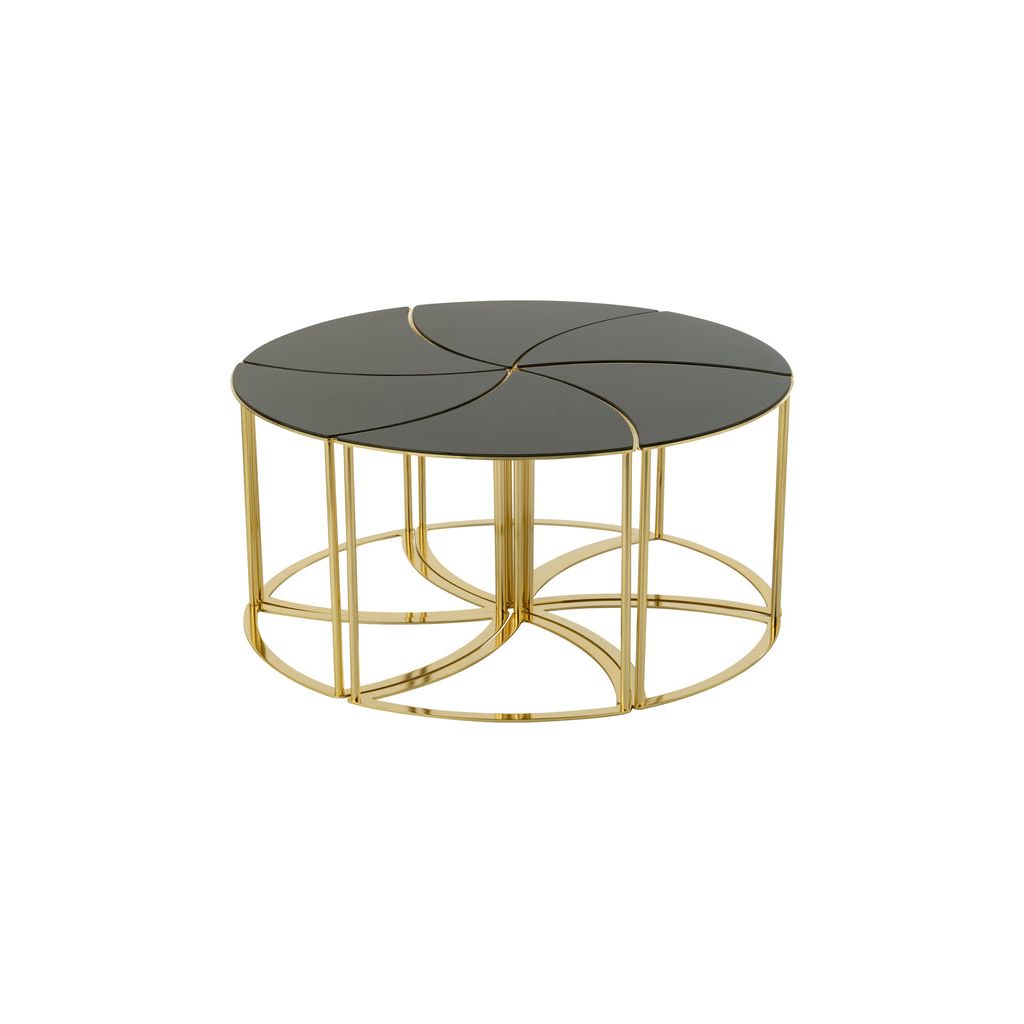 Verres Métal Doré Tornado - Designix