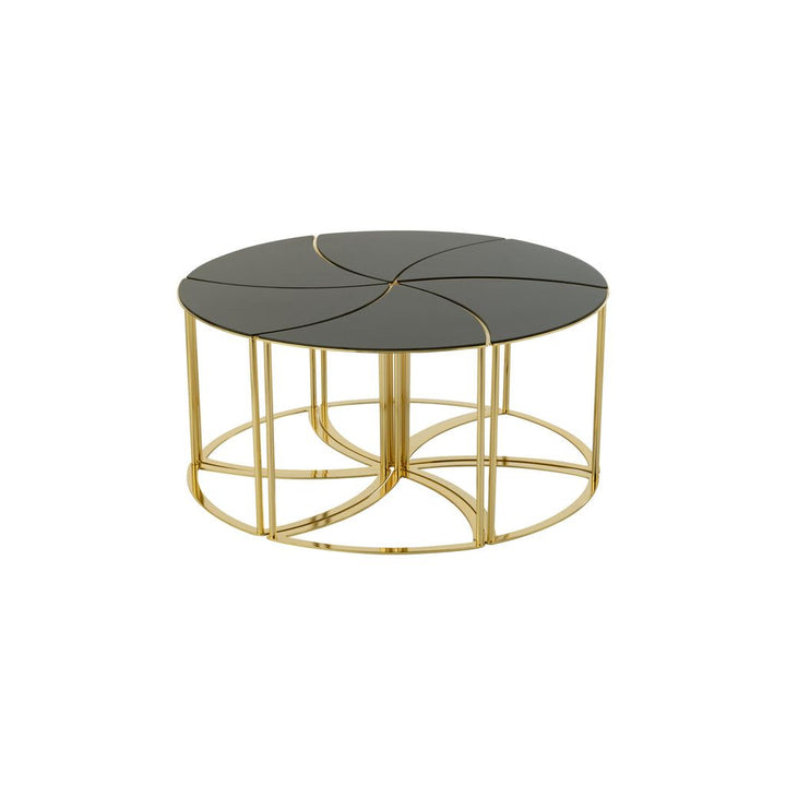 Verres Métal Doré Tornado - Designix