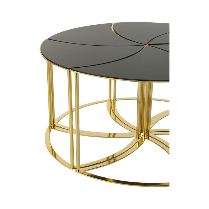 Verres Métal Doré Tornado - Designix