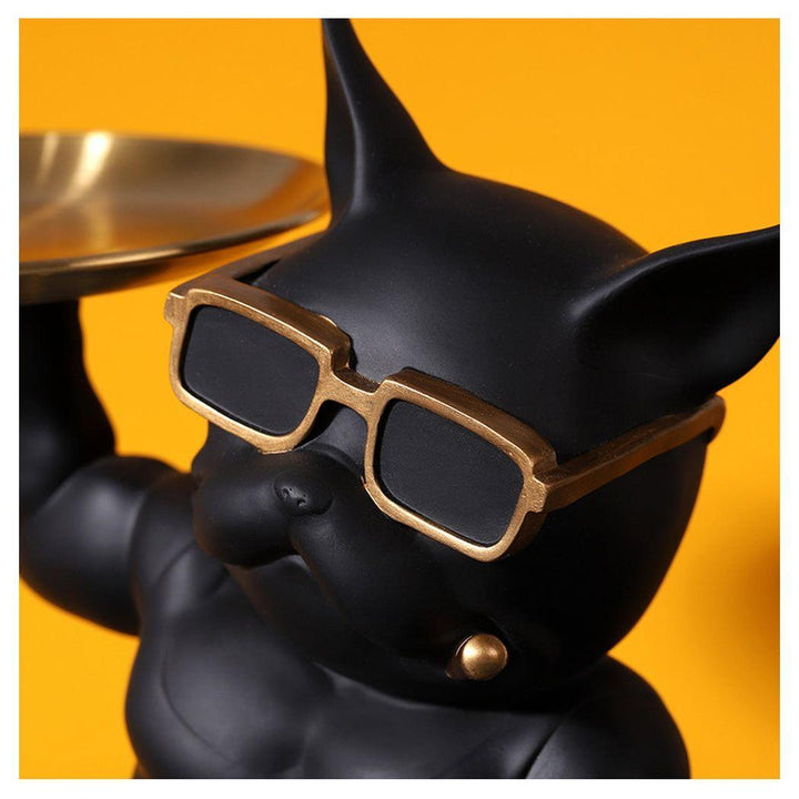 Vide Poche Bulldog Loubard | Garde du Trésor - Designix Vide poche Noir