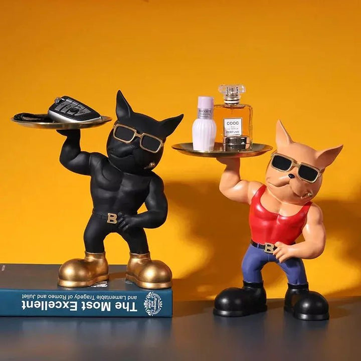 Vide Poche Bulldog Loubard | Garde du Trésor - Designix Vide poche Noir