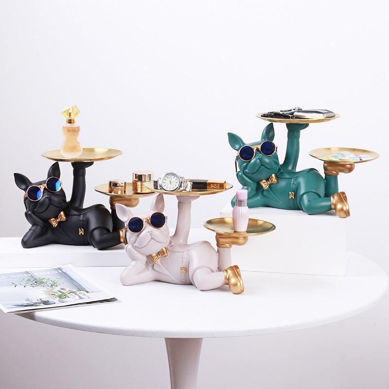 Vide Poche Design Bouledogue | Cheetah - Designix Vide poche Noir