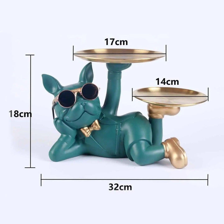 Vide Poche Design Bouledogue | Cheetah - Designix Vide poche Vert