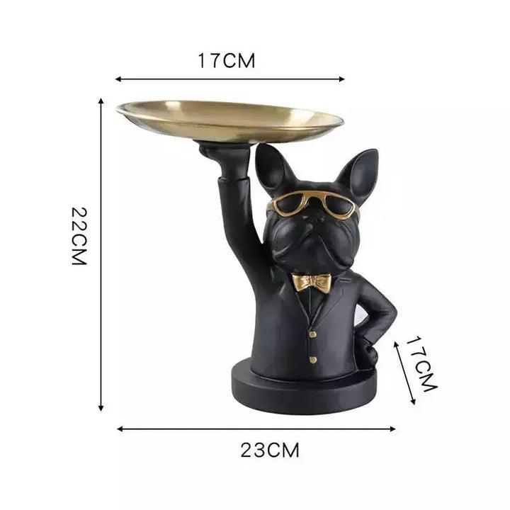 Vide Poche Design Bouledogue Français | Sucre - Designix Vide poche Bleu