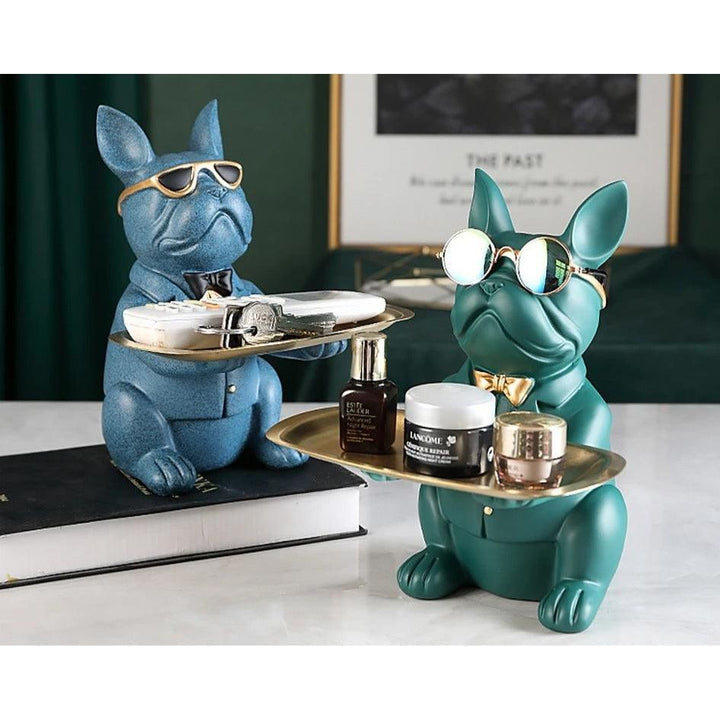 Vide Poche Design Bulldog | Oreo - Designix Vide poche Bleu