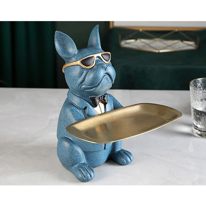 Vide Poche Design Bulldog | Oreo - Designix Vide poche Bleu