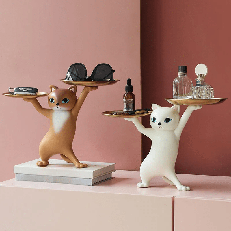 Vide Poche Figurines Chat | Hego - Designix Vide poche Bi - color