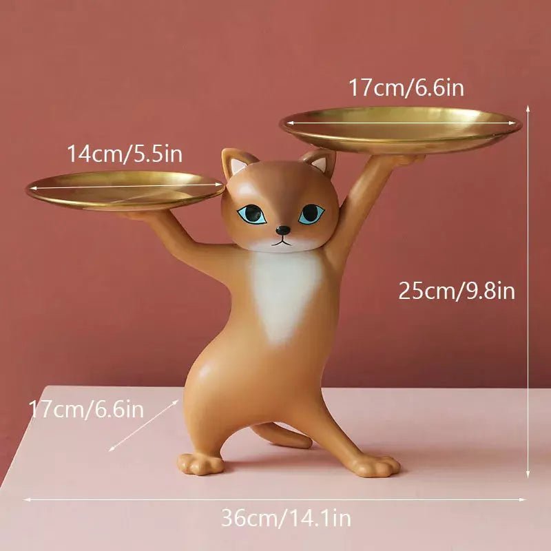 Vide Poche Figurines Chat | Hego - Designix Vide poche Roux