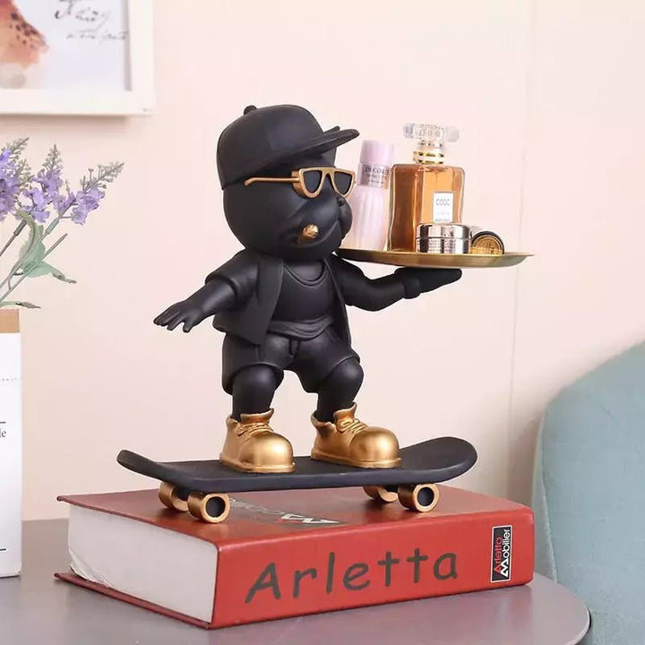 Vide poches Bouledogue Skaters | SkateVibes - Designix Vide poche Noir