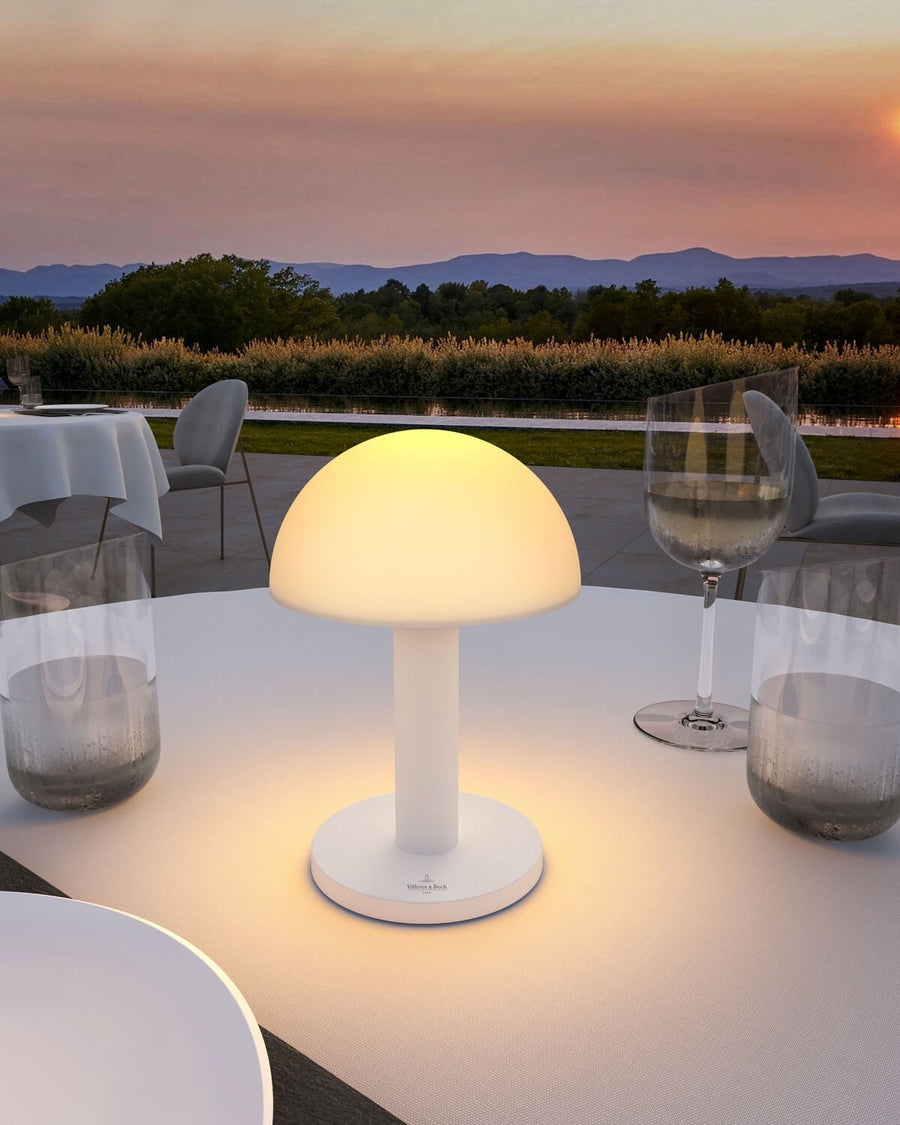 Lampe extérieure Bergamo blanche