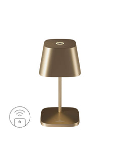 Lampe extérieure Neapel RC dorée, L 20 cm