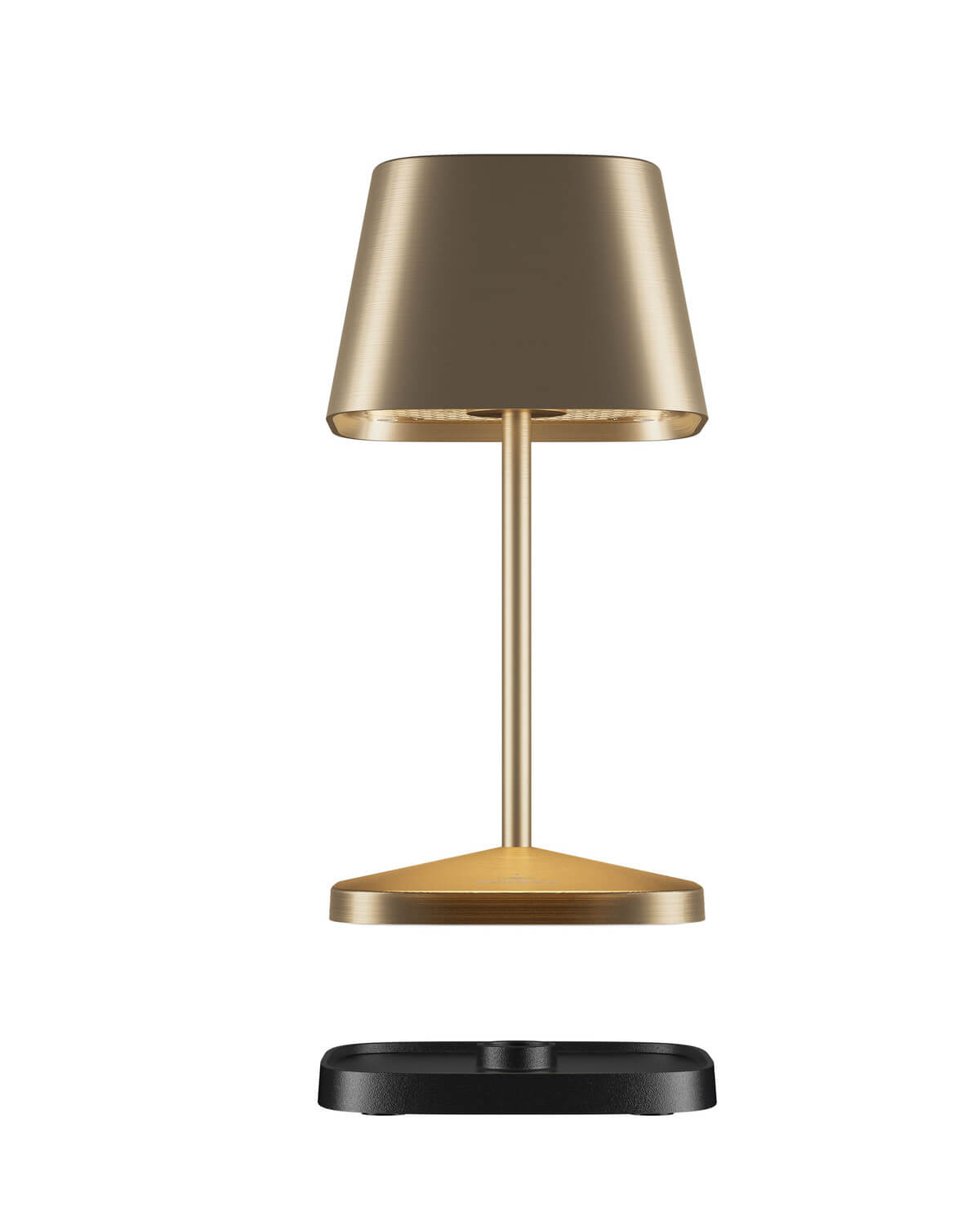 Lampe extérieure Neapel RC dorée, L 20 cm