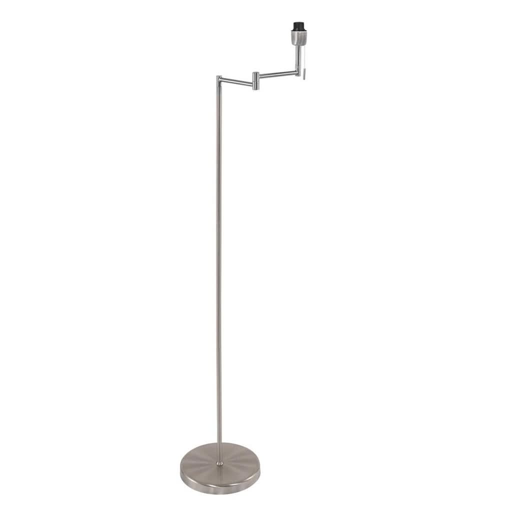 Lampadaire acier brossé à bras orientable, liseuse de salon | Bella