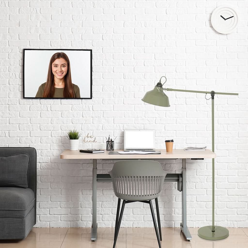 Lampe de Sol Verte Contemporaine | Designix - - https://designix.fr