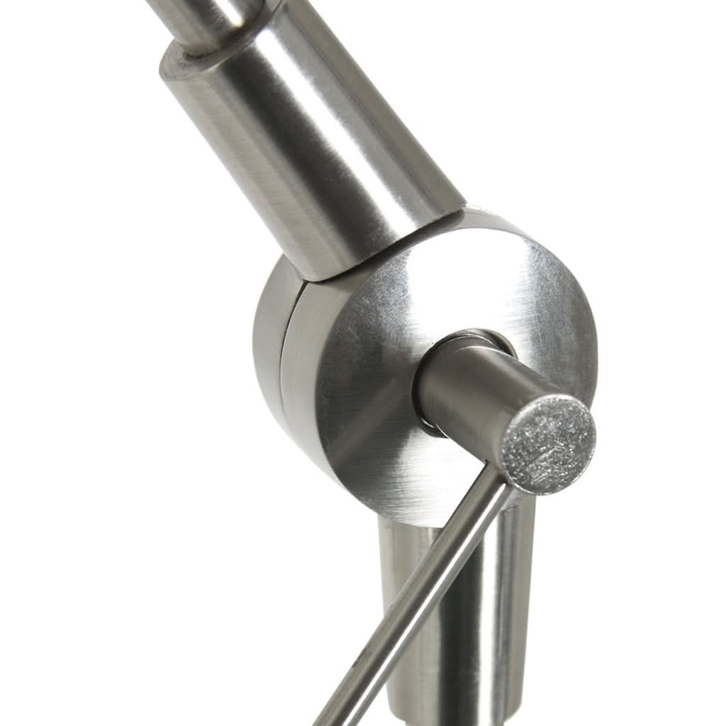Lampe sur pied Prestige Chic 7395ST+K1068GS en acier velours argent. | Designix - - https://designix.fr