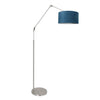 Lampe Sur Pied Velours Bleu
