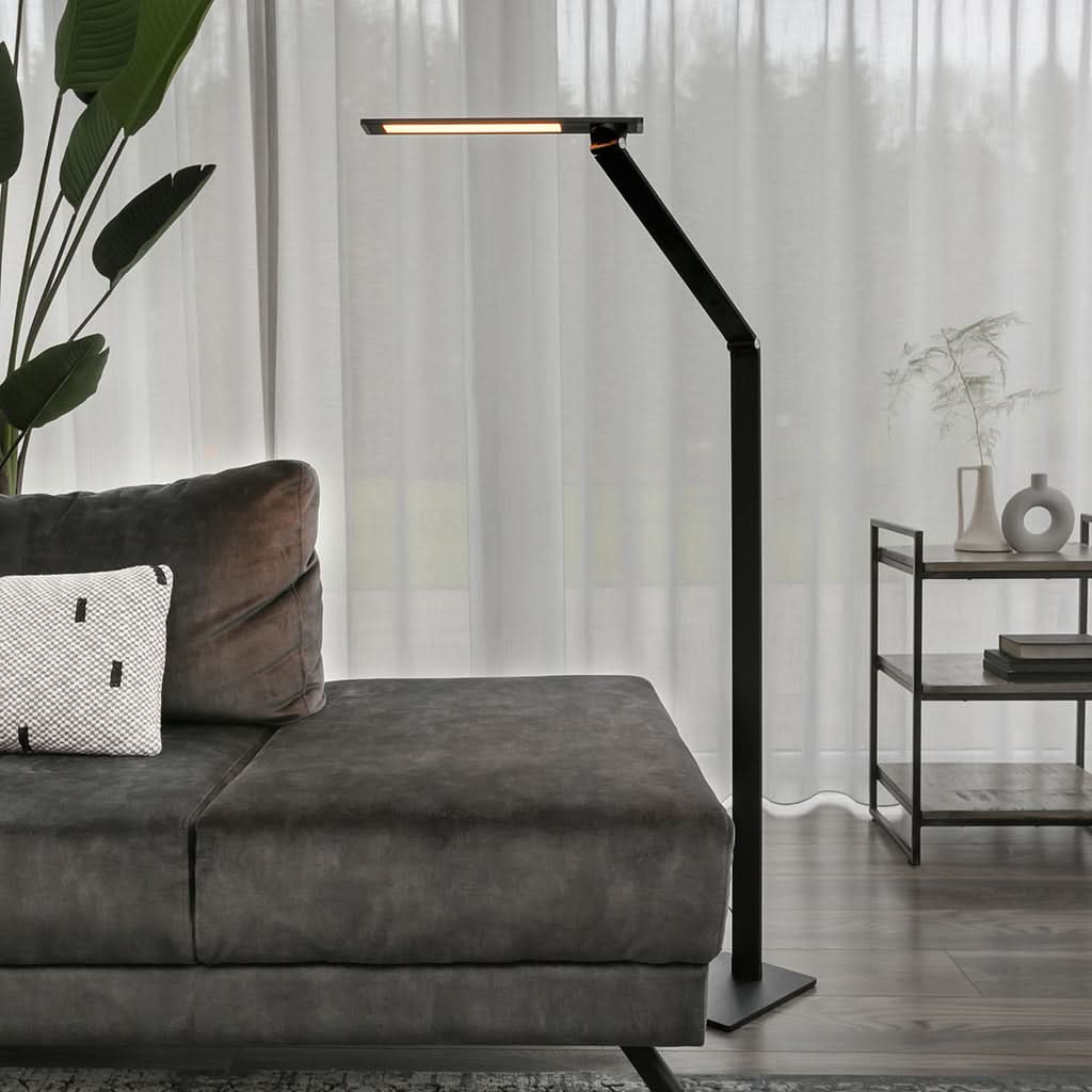Lampe de sol Serenade 2685ZW Noir | Designix - - https://designix.fr