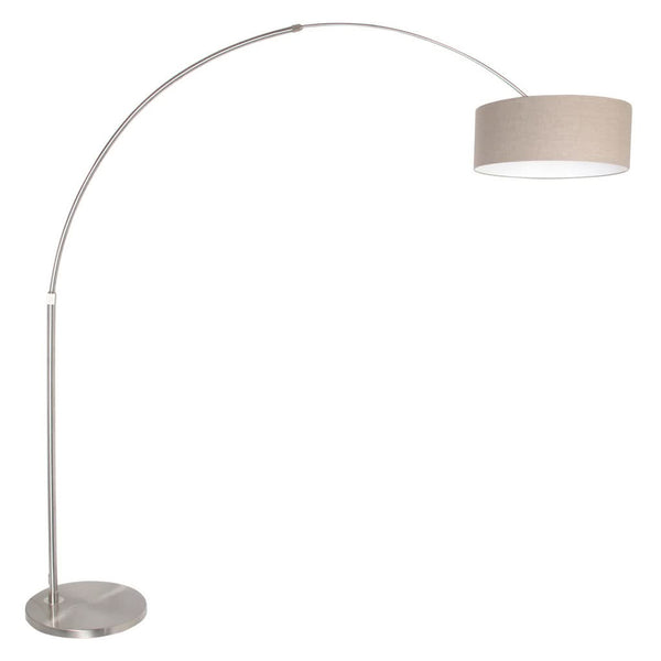Lampe Sur Pied Acier Lin Gray