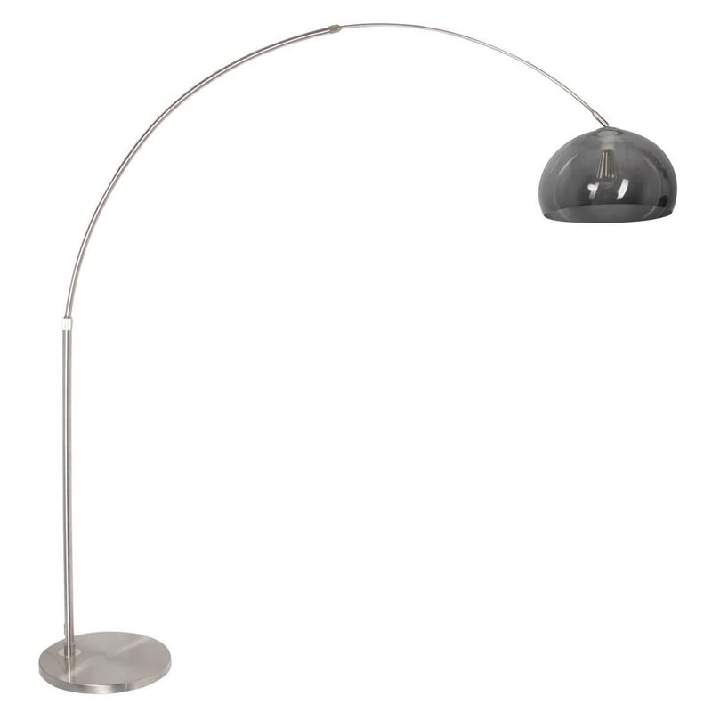 Lampe Arquée Acier Gris