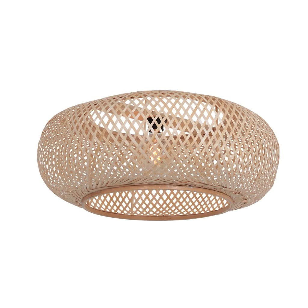 Lampe Arquée Bambou Noir Marron | Designix - - https://designix.fr