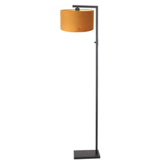 Lampe Sur Pied Noir Velours Or