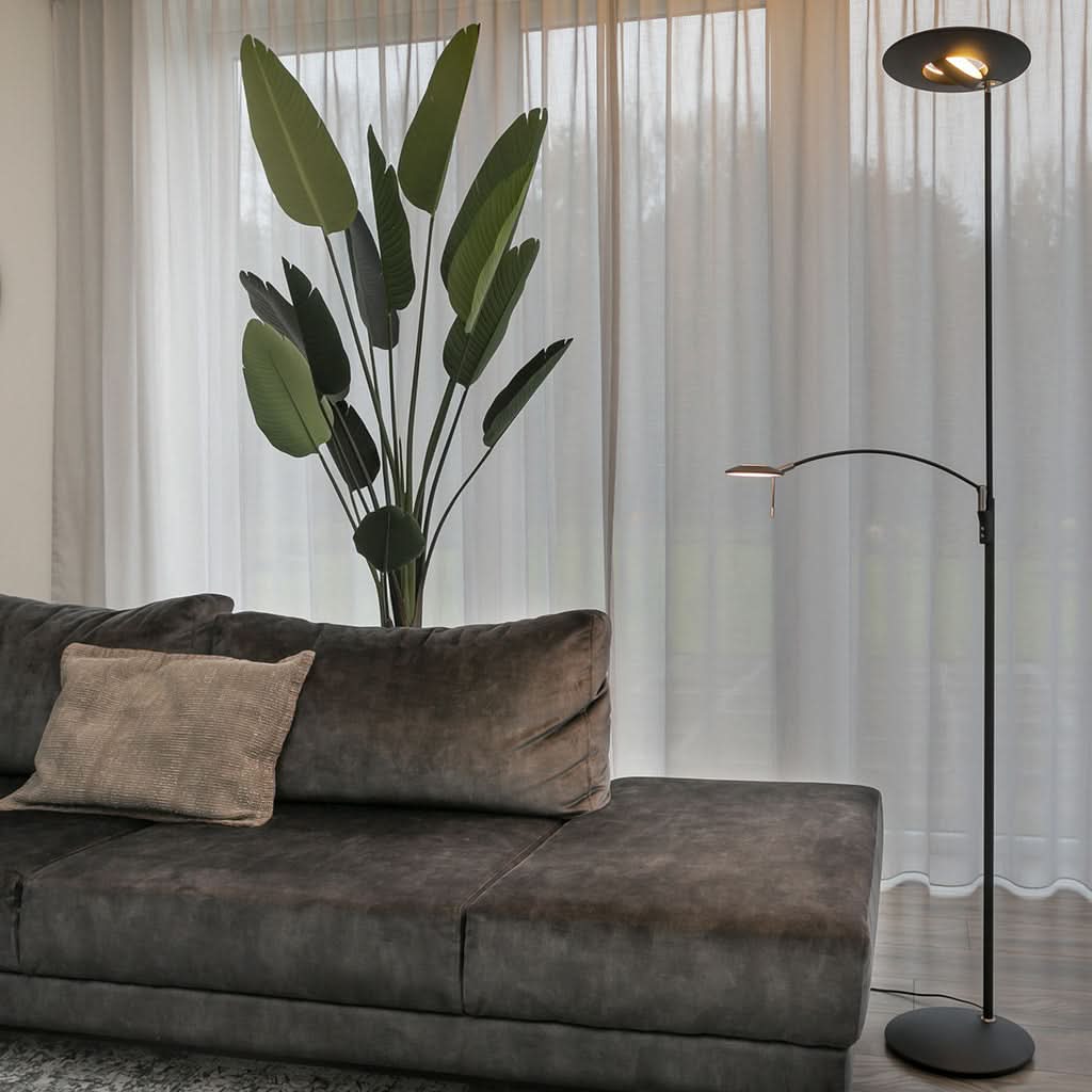 Lampe Sol Noir Zenith | Designix - - https://designix.fr