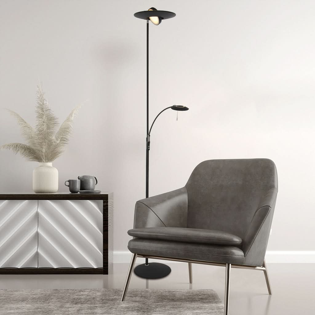 Lampe Sol Noir Zenith | Designix - - https://designix.fr