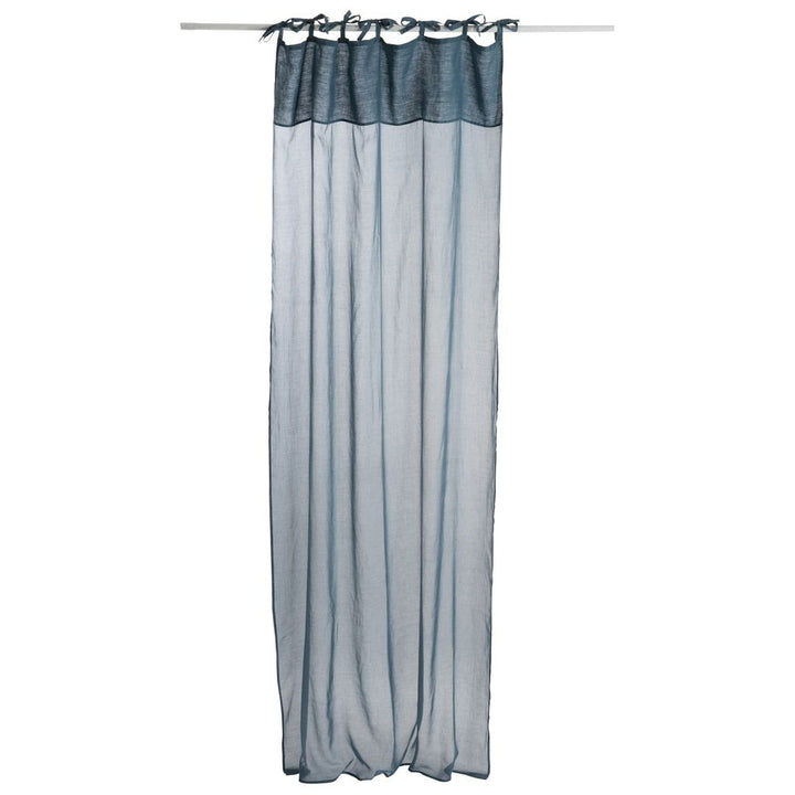 Voile Coton Lin Bleu Marine - Designix